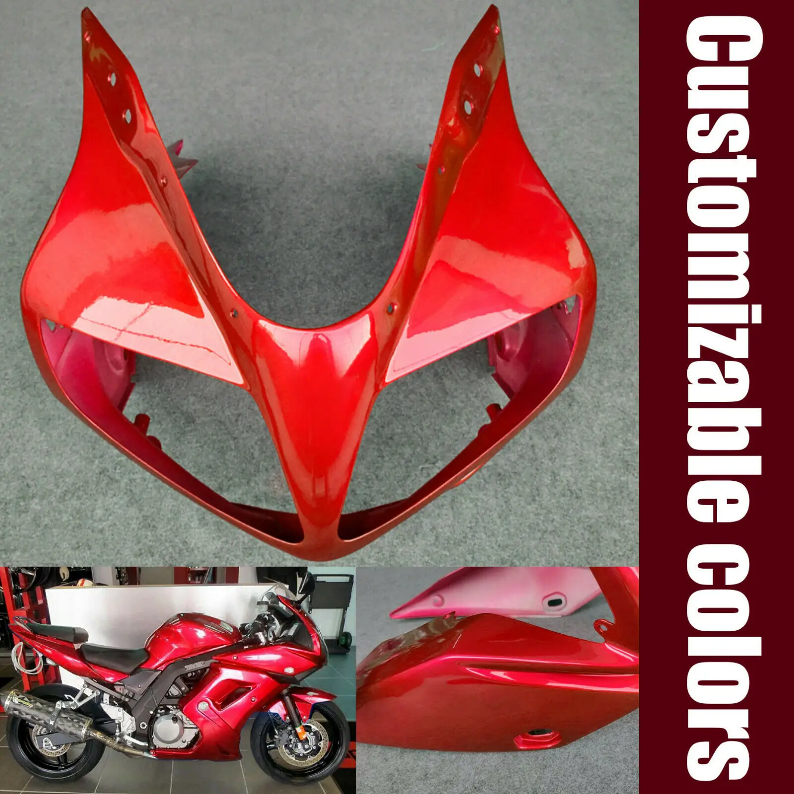 Fit For 2003 - 2011 Suzuki SV650S SV1000S Front Upper Fairing Headlight Nose Cowl Motorcycle SV 650 SV 1000 2004 2005 2006 2007