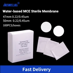 IKEME MCE-Steriler Gridded Membrane Filter, Laboratory Funnel, Vacuum Pump Acessórios, 47mm, 50mm