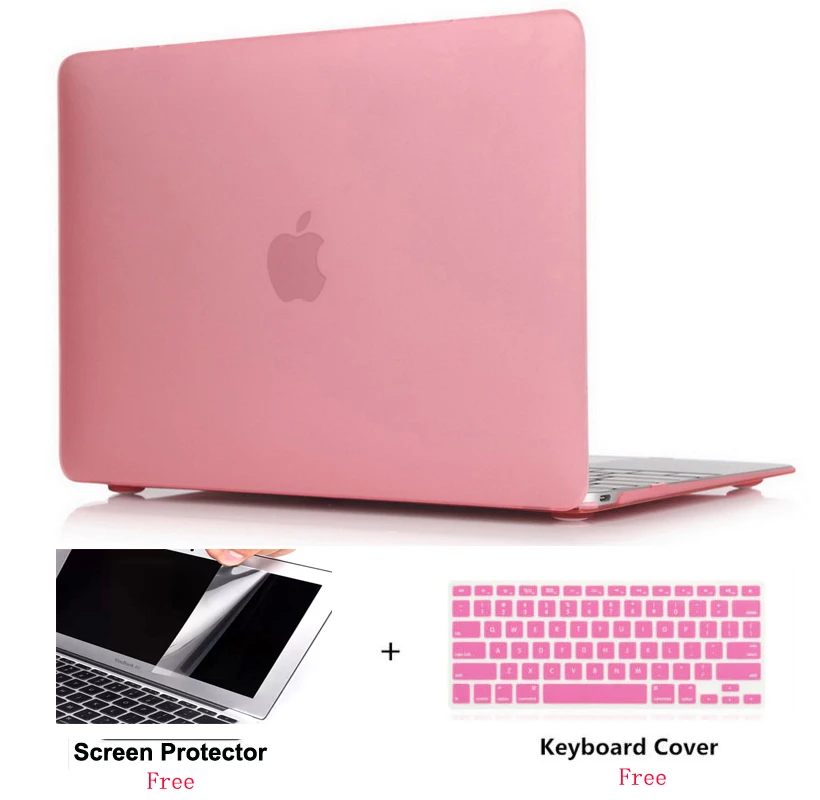 

Crystal\Matte Case For Apple Macbook Air Pro Retina 11 12 13 15 inch laptop bag,For New Mac book Air Pro 13.3 Case A1932+Gift