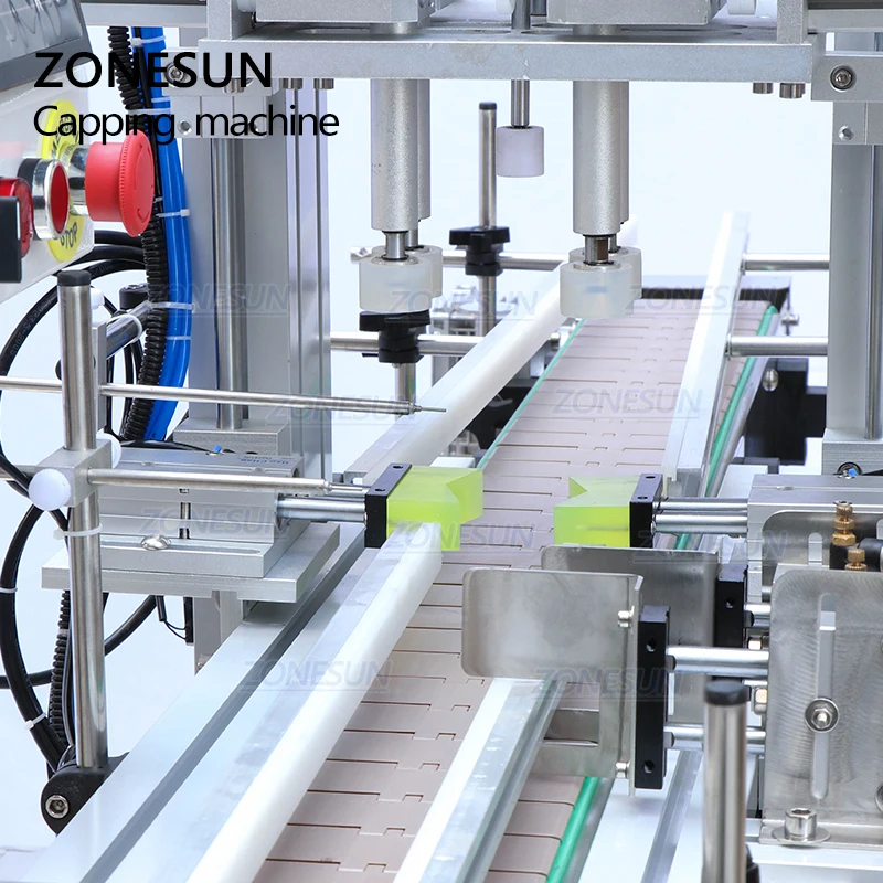 ZONESUN-التلقائي زجاجة السد آلة ، مضخة تعمل بالهواء المضغوط ، من الضروري النفط زجاجة المسمار كابر ، السائل عصير غطاء المسمار ، ZS-XG16
