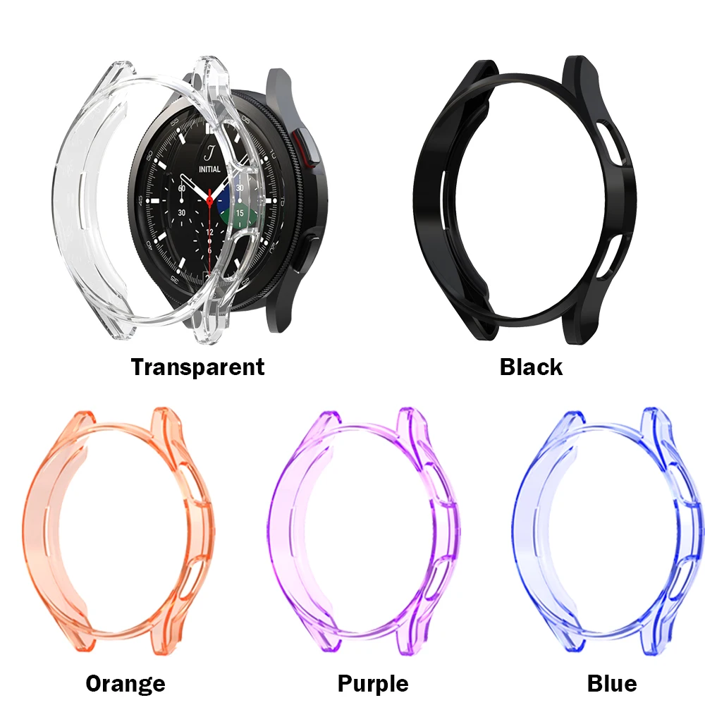 Чехол для samsung Galaxy watch 4 classic 46 мм из ТПУ карамельных цветов универсальная Противоударная защита экрана чехол бампер 46 мм