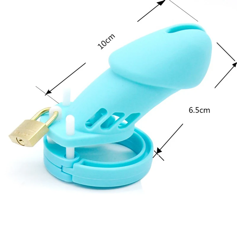 Soft Silicone Male Chastity Device Penis Ring Chastity Cage Penis Lock Cock Cage Masturbator Adult Products Prevent for Men Sex