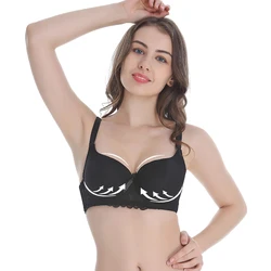 2020 New Bras For Womens Padded Lingerie With Bow Big Size 5XL 6XL Bralette Push Up Brassiere Vest Wireless BH Underwear