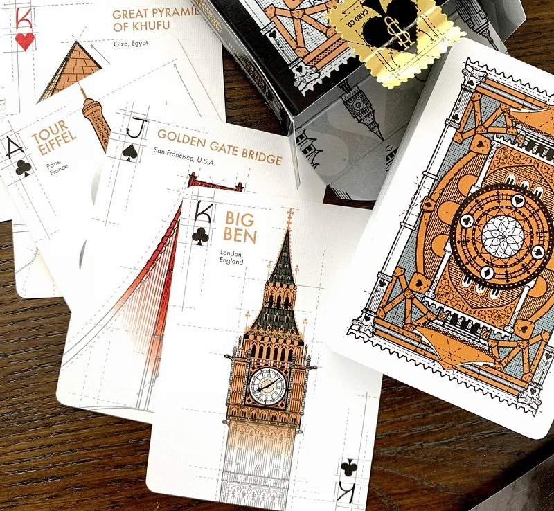 Bicycle Architectural Wonders of the World Playing Cards Deck Poker Size Card Games Hobby & Collectibles