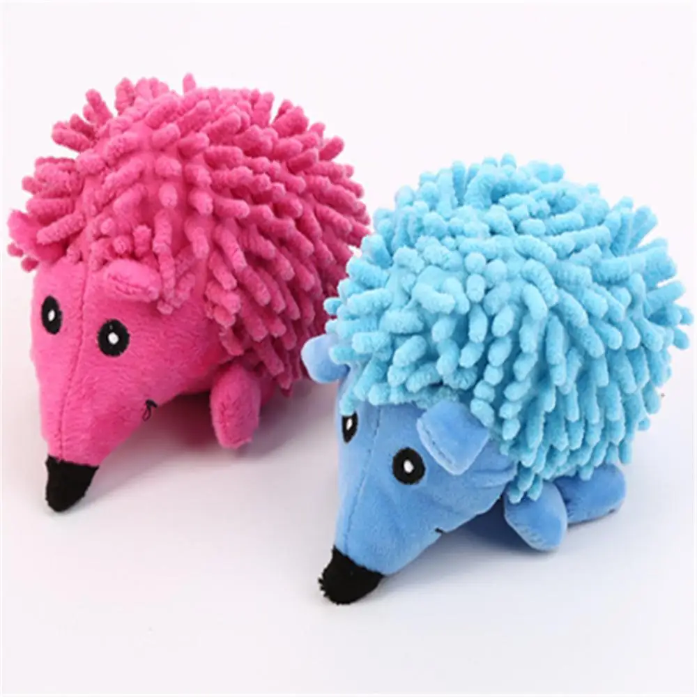 Pet Dog Hedgehog Shaped Toy Dog Soft Chew Bite Resistant Molar Squeaky Toy Durable Dog Molar Toy For Clean Teeth