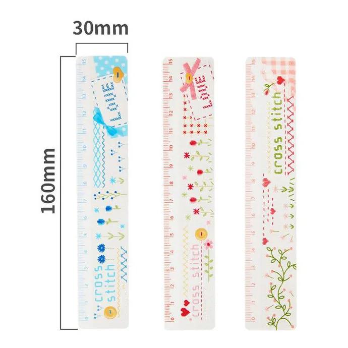1PC Creative Color Cartoon Plastic Ruler Hard Rulers School Student Stationery Supplies Gift For Kids（ss-878)