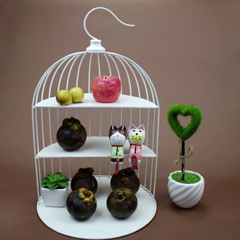 European Three-layer Bird Cage Dessert Rack, Afternoon Tea Display Rack, Home Furnishing Decoration, New Creative