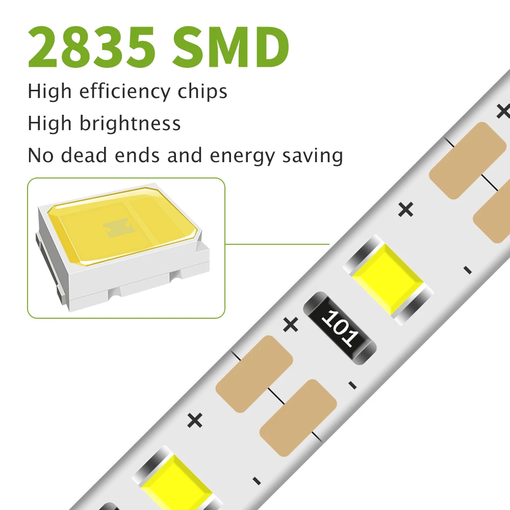 5M LED Light Strip Waterproof 2835 Ribbon LED Strip Dimmable Touch Sensor Switch 5V USB Powered For Cabinet Kitchen Night Lamp