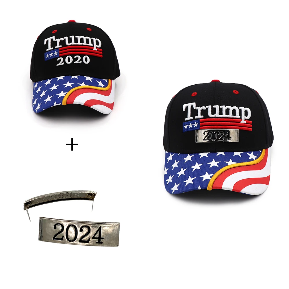 Donald Trump 2020 Changed To 2024 Cap USA Flag Baseball Caps Keep America Great Snapback President Hat 3D Embroidery Wholesale