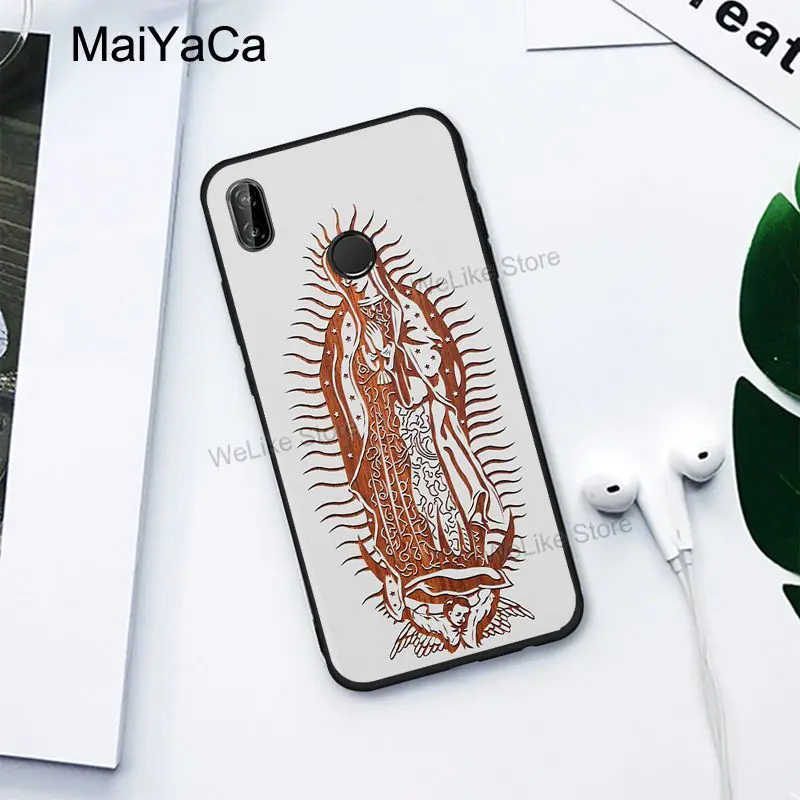 Guadalupe San Judas Wood Case For Xiaomi Redmi Note 11 Pro 10 9 8 9S 10S 9A 9T Mi 11T 11 Lite POCO F3 M3 M4 X3 Pro GT