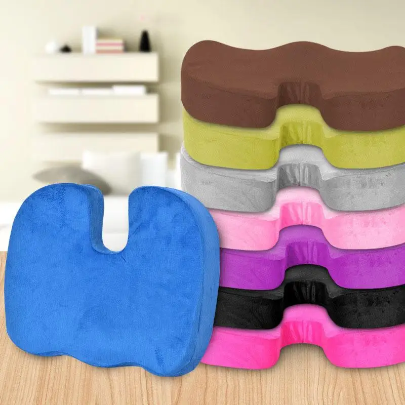 5Travel Breathable Seat Cushion Coccyx Orthopedic Memory Foam U Seat Massage Chair Cushion Pad Car U-Shape Seat Cushion