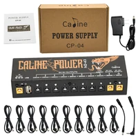 Caline CP-04 Fuente de alimentación para pedal de efectos de guitarra 10 salidas aisladas (9 V, 12 V, 18 V) Protección contra cortocircuitos/sobrecorriente
