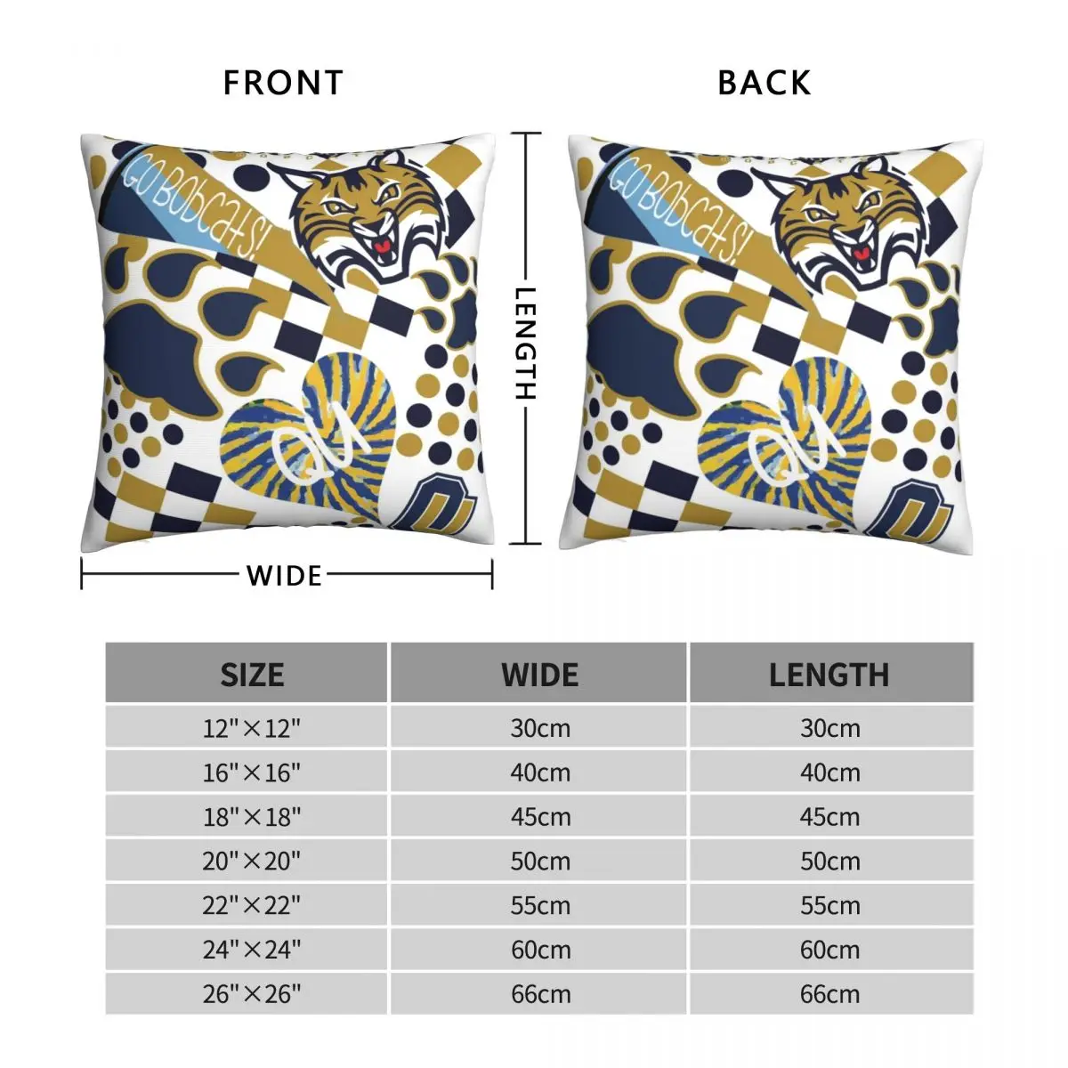 Quinnipiac University Collage Square Pillowcase Polyester Linen Velvet Zip Decorative Pillow Case Sofa Seater Cushion Cover