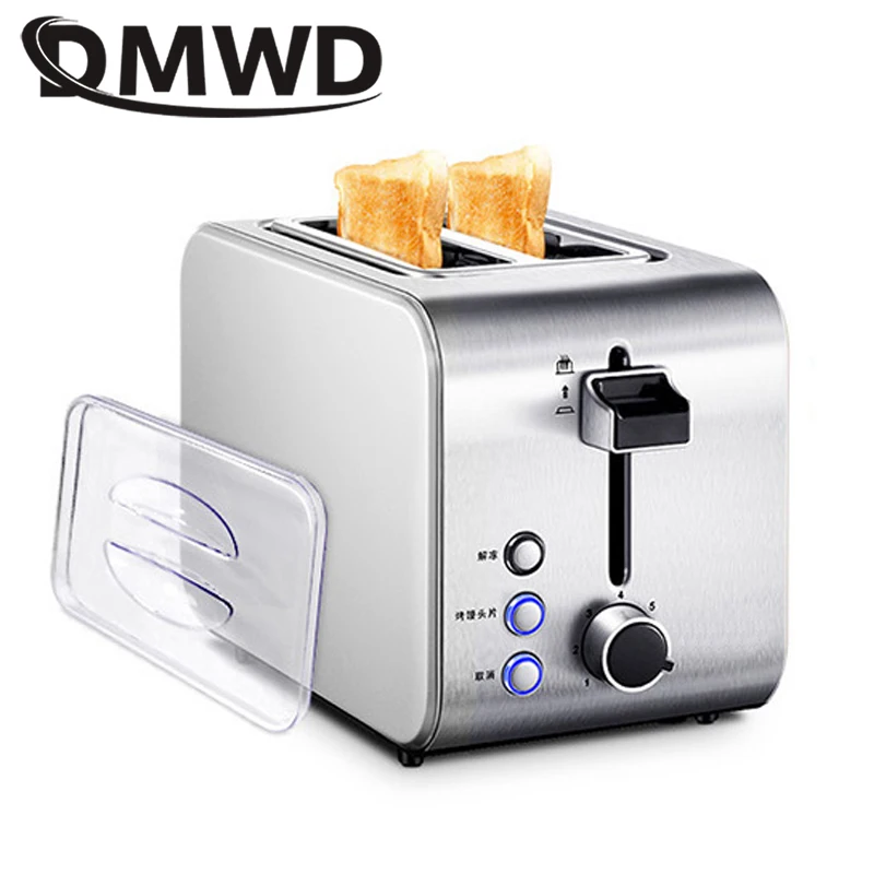 

DMWD Electric automatic bread toaster fast heating sandwich maker stainless steel toast machine kitchen breakfast cooking tools