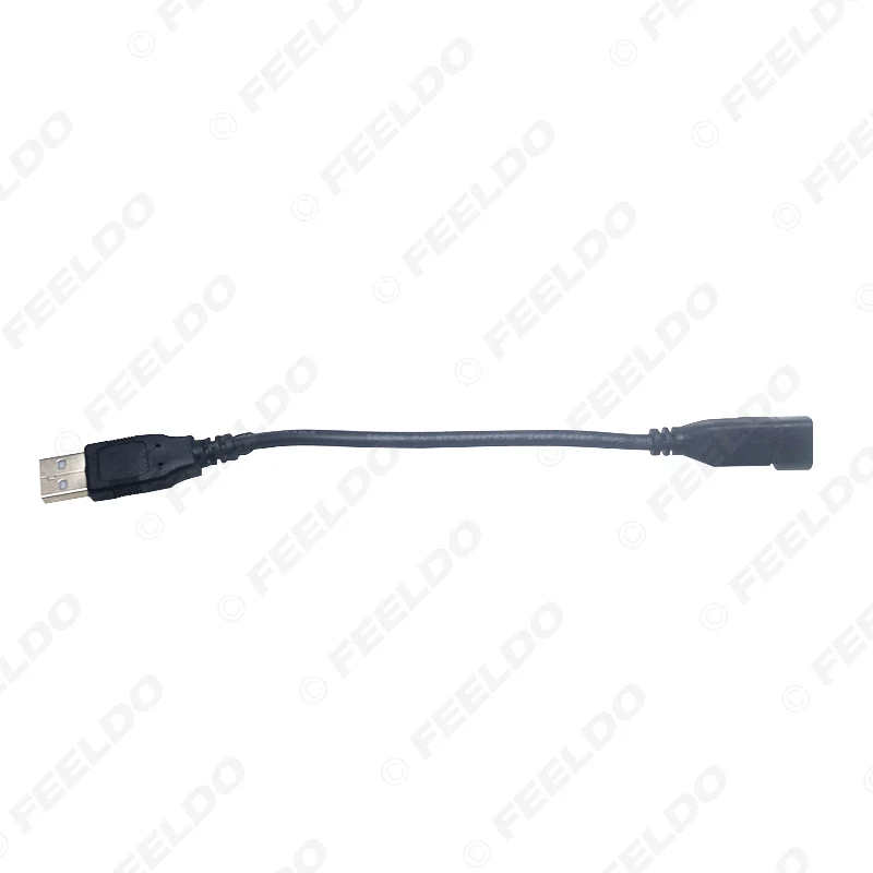 FEELDO 1Pc Car Radio USB Transfer 4Pin Changer Port Adapter for Volkswagen BORA Sagitar Magotan Touran Octavia Fabia USB Cable