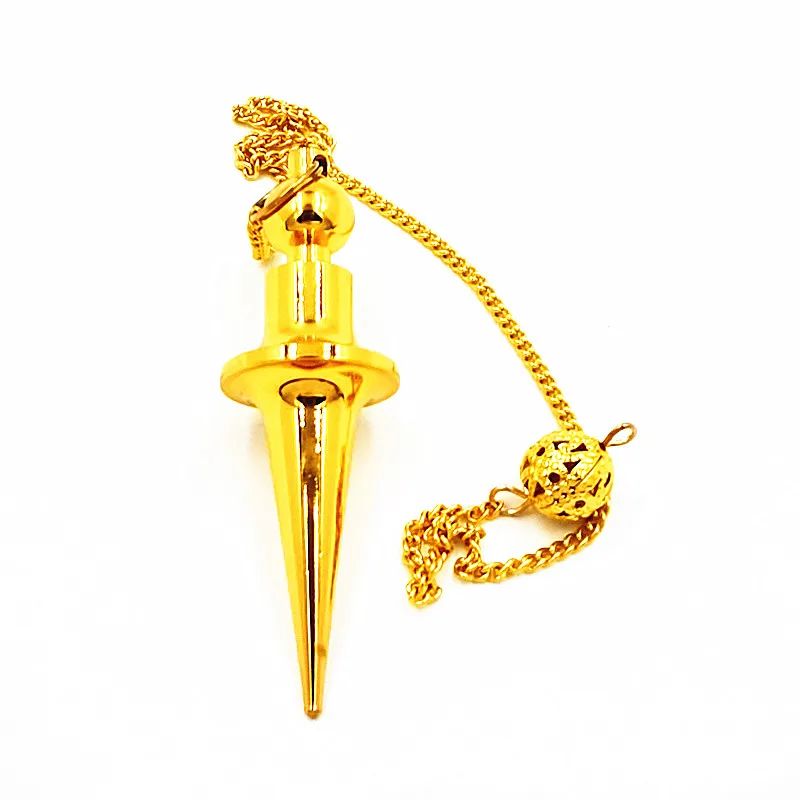 Metal Charm Pendulum For Dowsing Divination Reiki Healing Spiritual Wicca Women Men Amulet Screw Shape Pendule Radiestesia