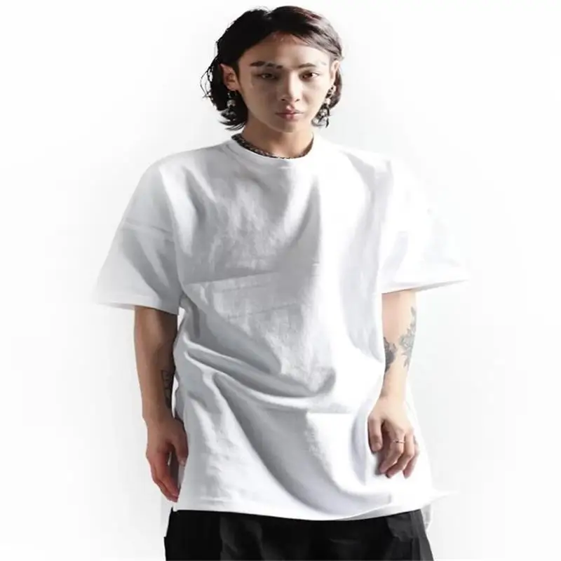 

Men's Short Sleeve T-Shirt Summer New Leisure Youth Fashion Long Loose Large Size Short Sleeve T-Shirt