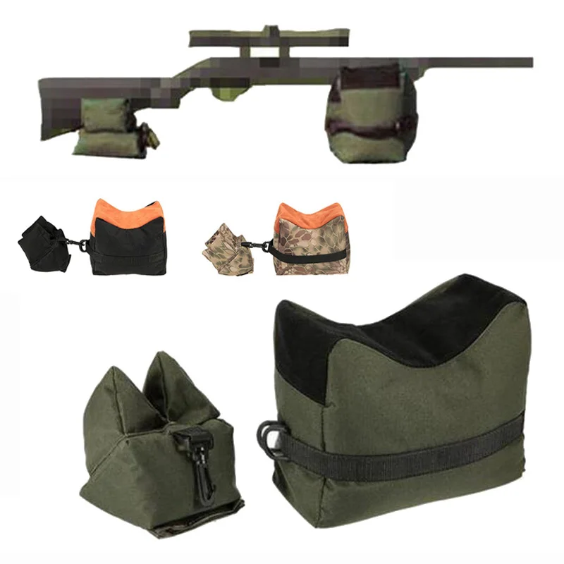 Front & Rear Hunting Rifle Target Tactical Bench Support Sandbag Sniper Rifle Gun Shooting Rest Bag Stand Set Gun Accessories