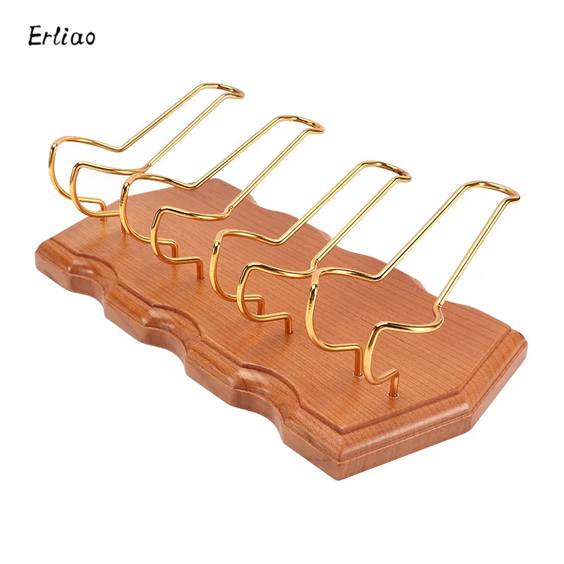 Multi Styles Tobacco Pipe Holder Natural Sandalwood Smoking Accessories 3-4-5 Pipe Rack Safer and More Practical Tool