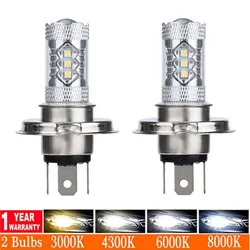 Ampoule antibrouillard H11 H8 9006 HB4 H4 881 H27, 2 pièces, lumière blanche de haute qualité 3030 LED pour voiture, jaune bleu