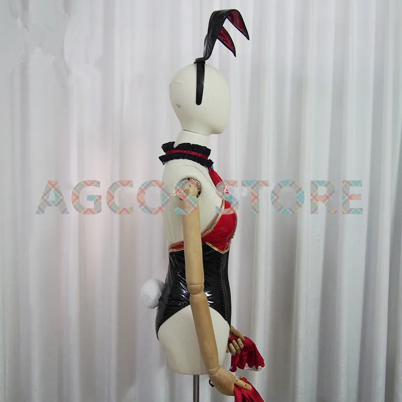 AGCOS Custom Size Hololive Houshou Marine Gawr Gura Bunny Girl Cosplay Costume Woman Sexy Cosplay