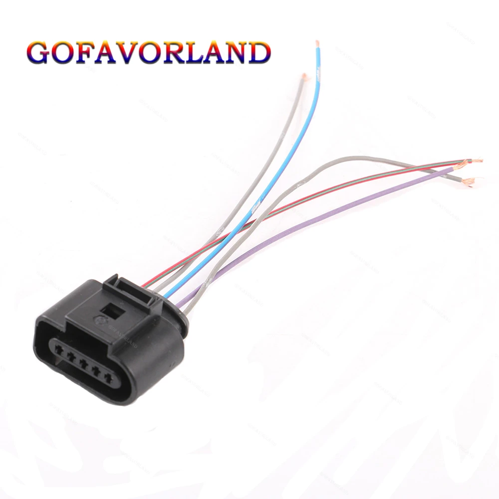 

1J0973705 VAG Air Flow Meter Wire Connector Plug 5 Pins For CC Passat Golf Jetta Polo Touareg For A3 A4 A6 A8 Q7 TT R8