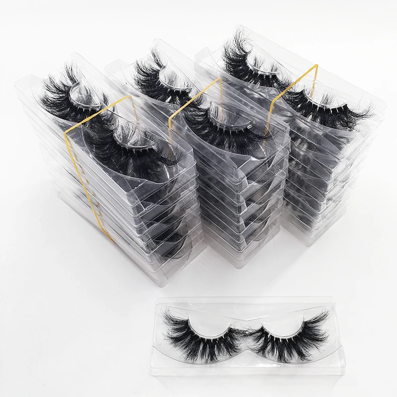 30/60 Pairs Lashe transparent band eyelashes of natural eyelashes full 22MM eyelashes high quality high sales mink eyelashes