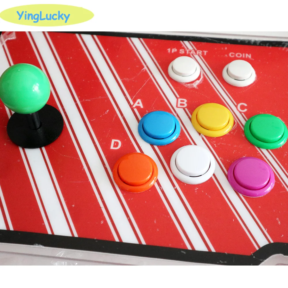 Kit Arcade Fai Da Te Reyann Per 2 Giocatori, Con Joystick, Pulsanti LED E Encoder USB