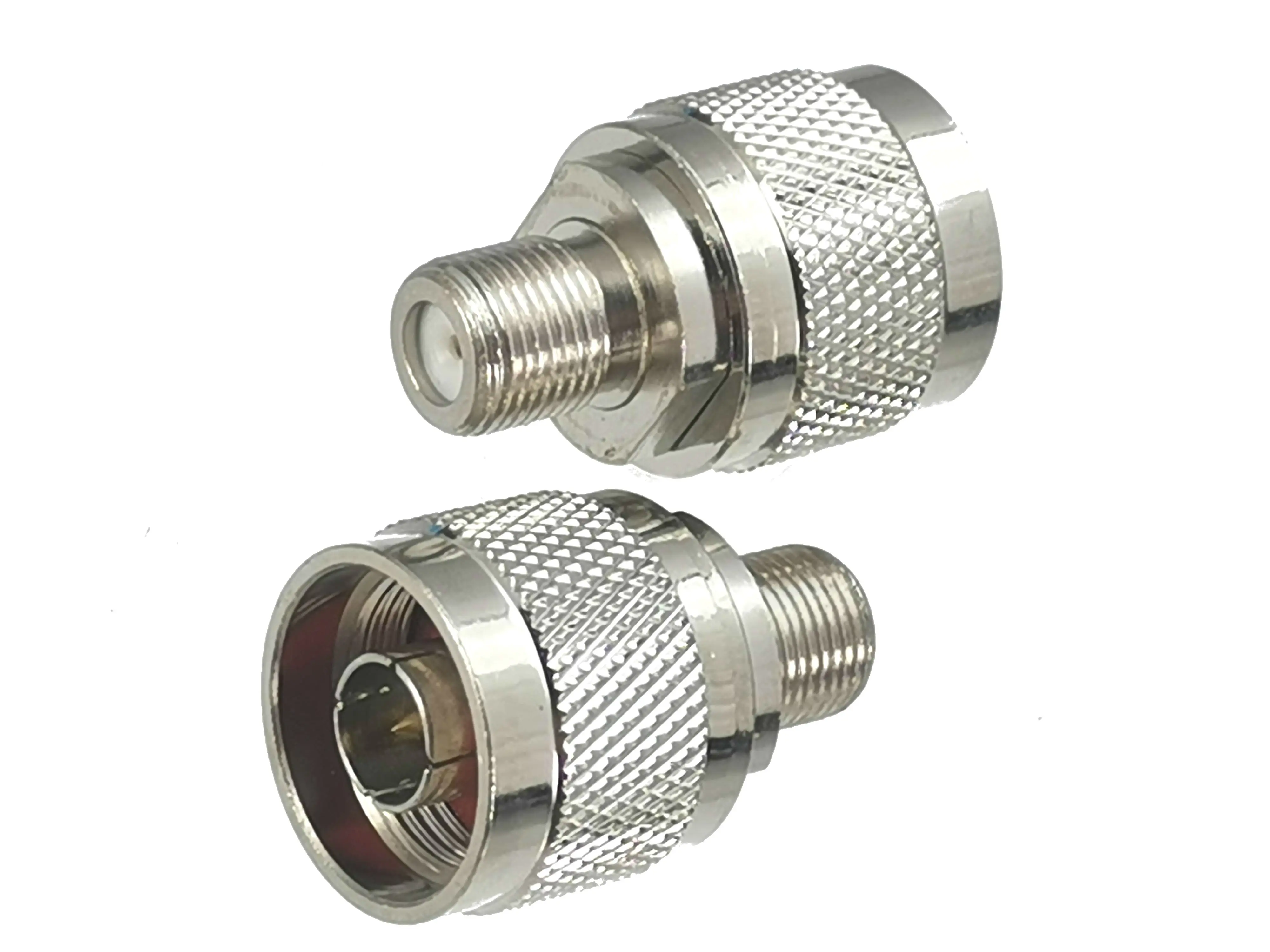 

1pcs Connector Adapter N Male Plug to F TV Female Jack RF Coaxial Converter Straight New Brass