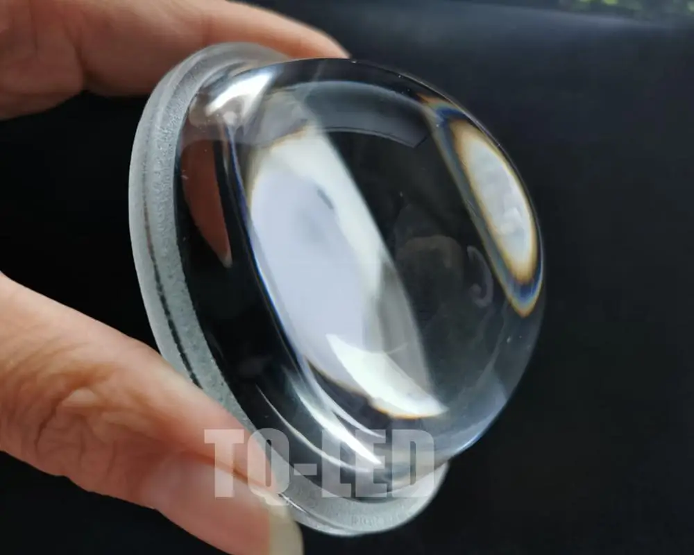 

90degree 78mm Optical glass lens LED street lamp industrial and mining lamp spotlight optical lighting accessories