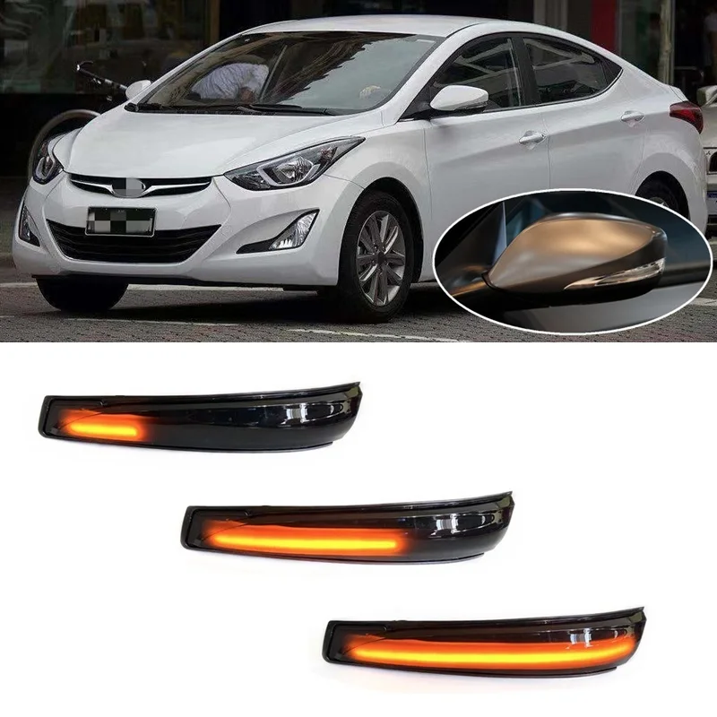 Suitable for Hyundai Elantra Avante MK5 I35 MD UD Veloster FS I30 GD Dynamic LED Blinker Indicator Turn Light Signal Repeater