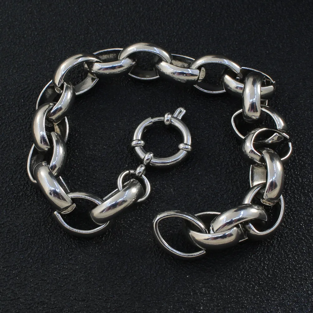 Gold & Silver Color Chain Bracelet Stainless Steel Jewelry Fashion For Woman Man High Quality Gift BYXZDVAG