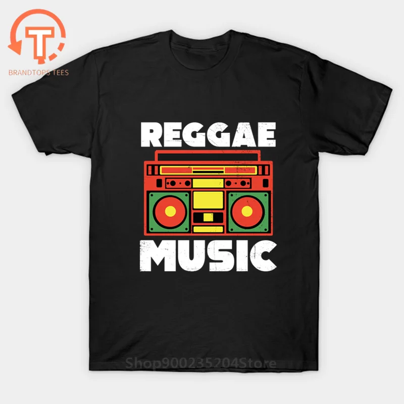 Hip Hop Radio Tees Reggae Music T shirts men Funny Rasta Jamaican T-shirt Rastafari Tee shirt Lion King tshirt hombre camiseta