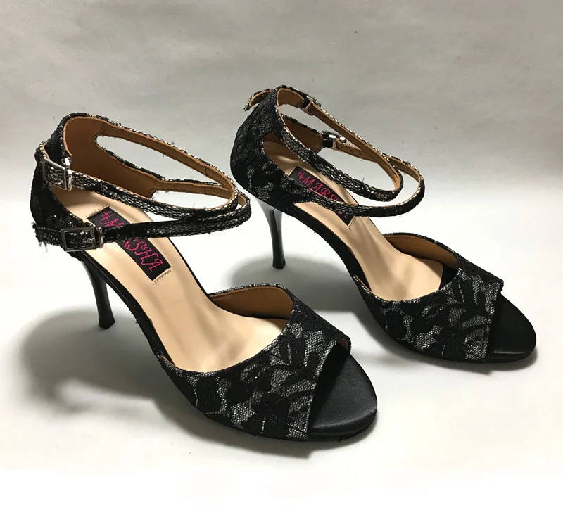 Zapatos de baile latino cómodos y a la moda para mujer, zapatos de salsa, tango, boda y fiesta, 6257SGL