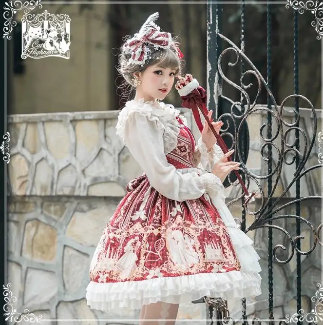 Robe Vintage lolita en dentelle pour filles, tenue victorienne taille haute, kawaii, gothique, avec nœud papillon, jsk loli cos