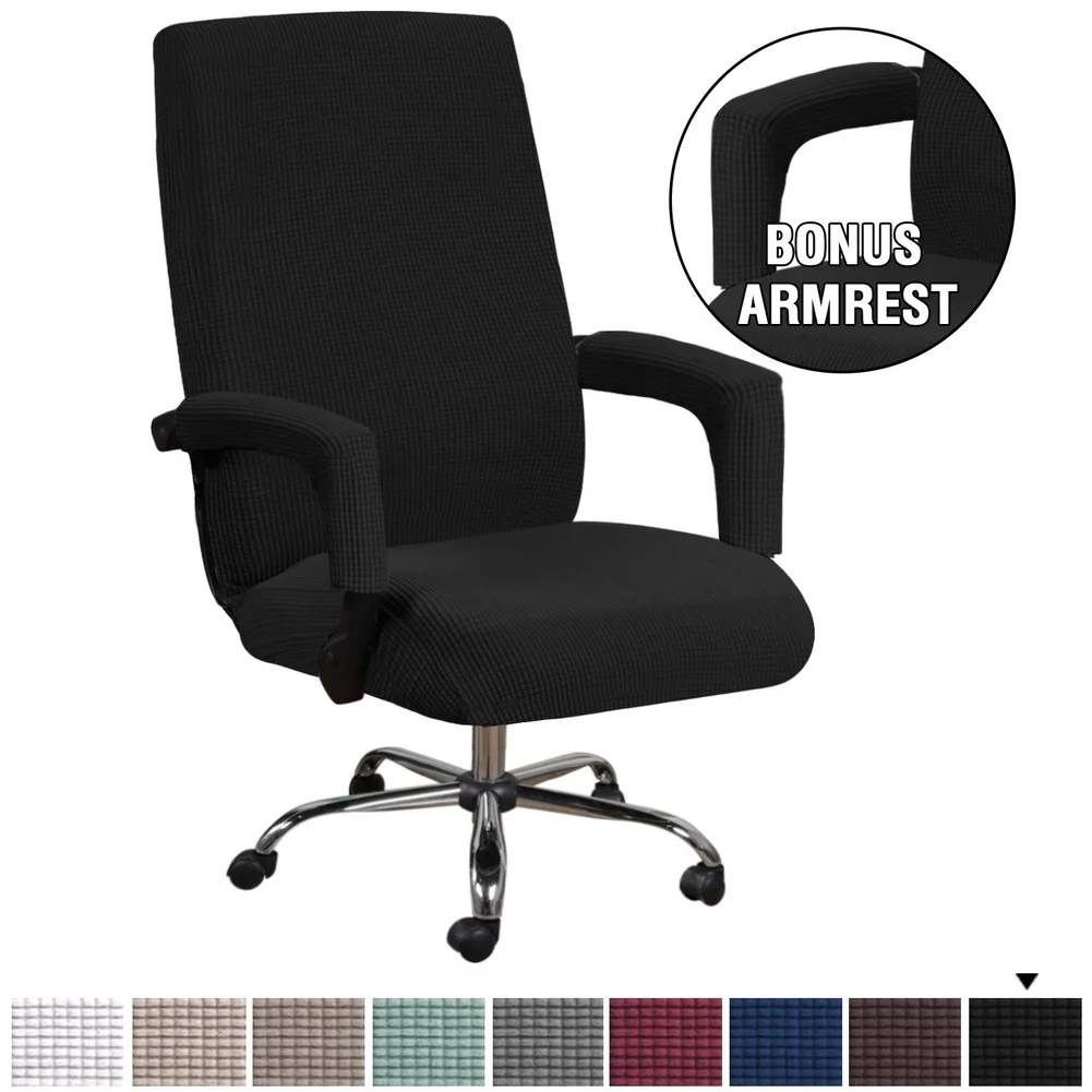 

Thicken Spandex Computer Chair Cover Washable Removable Elastic Office Chair Cover Easy Office Seat Cover Home Decor