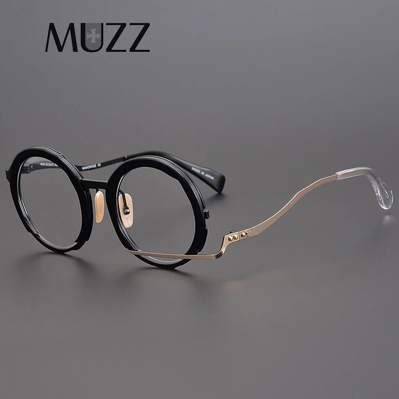 Metals Retro Optical Eyeglasses Hand Made Japan Men Myopia Prescription Glasses Frame Personality Women High Quality  Eyewear