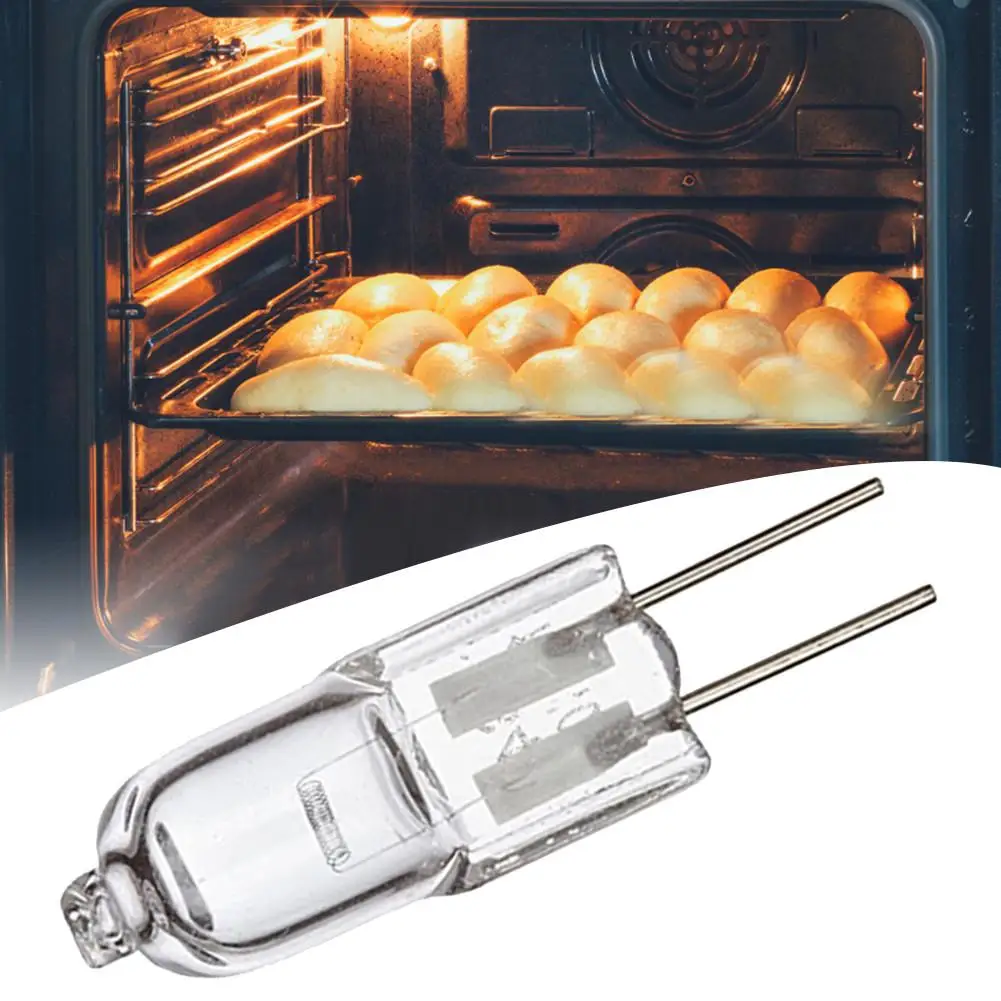 Lampu bohlam Oven Halogen 12V 20W G4, lampu dinding pengganti bola lampu untuk kompor, lampu gantung tahan suhu tinggi 500 ℃