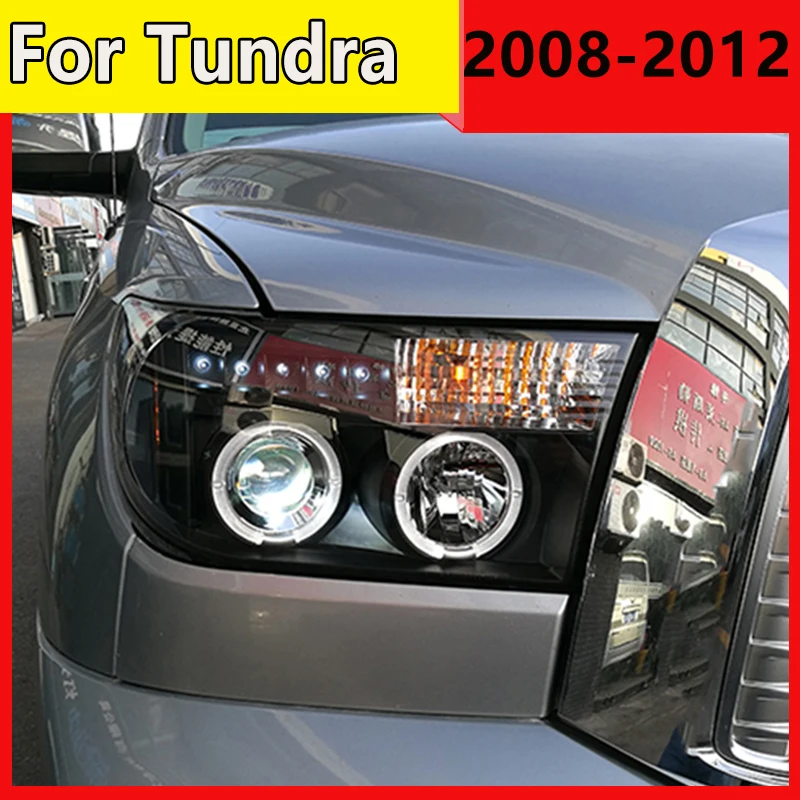 Car Style For Toyota Tundra Headlights For 2007-2013 YEAR Sequoia Head Lamp DRL Front Bi-Xenon Lens Double Beam HID KIT