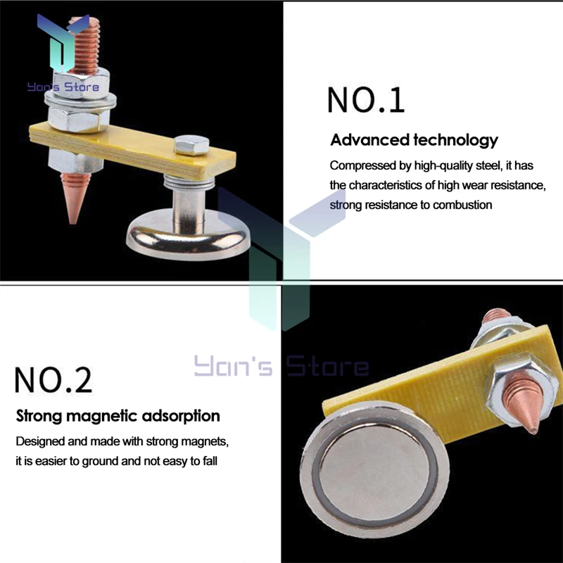 Nuovo magnete per saldatura testa saldatura staffa stabile forte saldatura magnetica stabilizzatore a terra Clip accessori per saldatura strumento di supporto