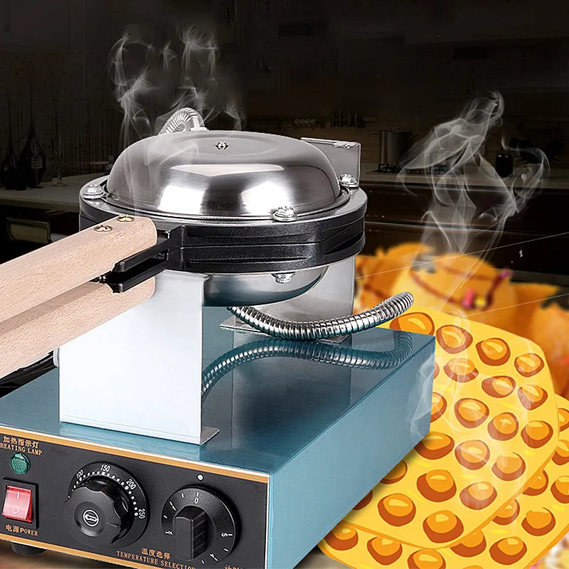 

Electric Waffle Maker Ice Cream Cone Thermal Egg Waffle Making Machine Commercial Waffle Maker Egg Processor Machine