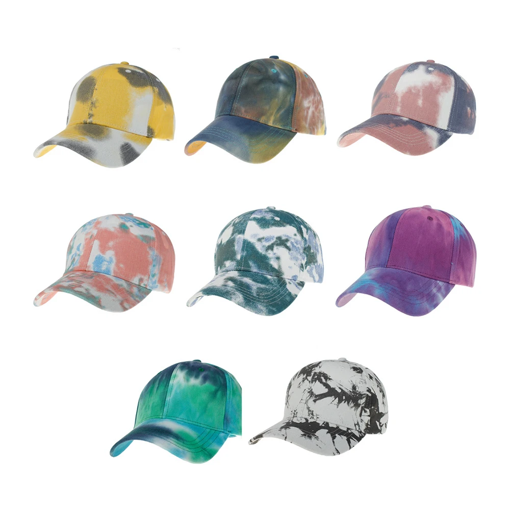 

Hat Unisex Four Seasons Universal Hat Fashion Tie Dye Outdoor Tide Cap Sun Hat Baseball Cap New