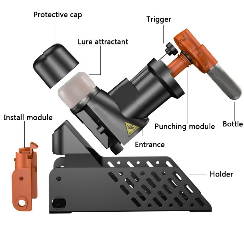 A24 CO2 Portable Easy multi-catch mysz i pułapka na szczury automatyczne resetowanie maszyna do zabijania gryzoni ze stojakiem