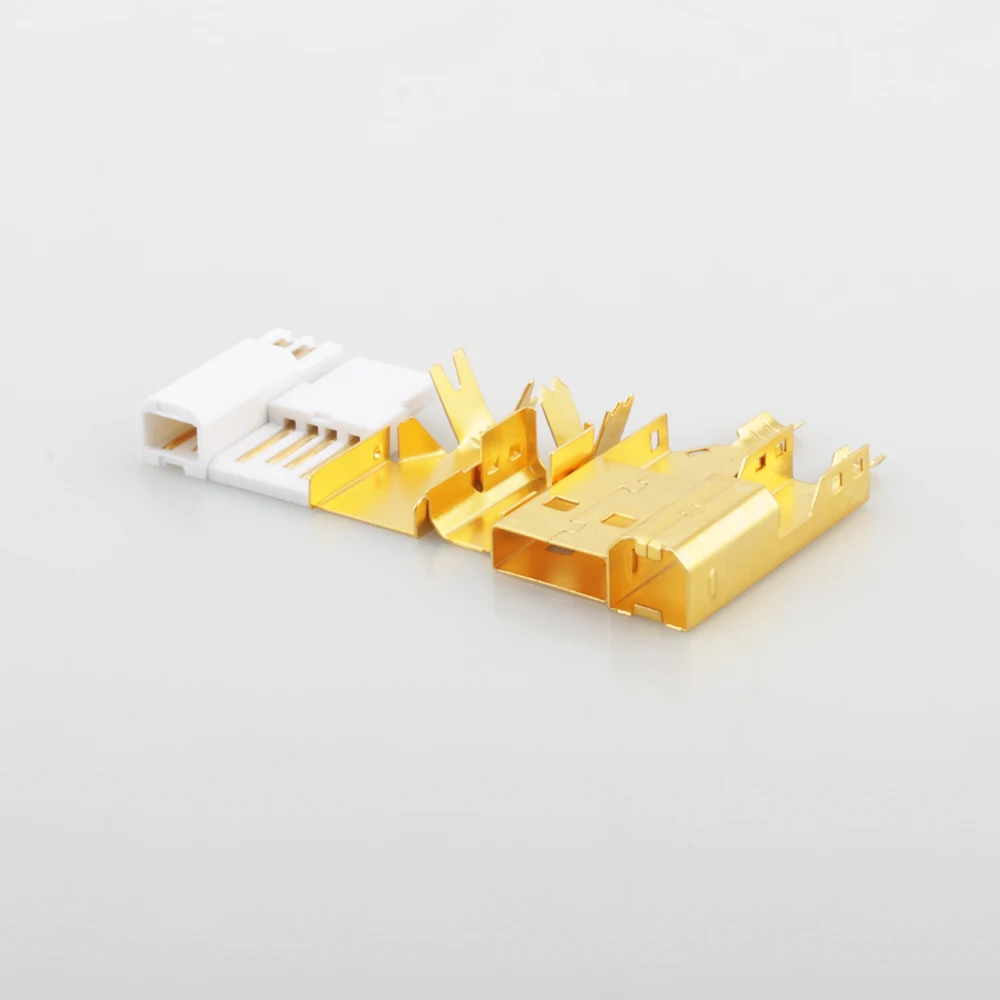 Hochwertiger, vergoldeter USB-Stecker, USB-A+USB-B, Typ A-B, für DIY-USB-Kabel, hergestellt in Taiwan. – Detail 5