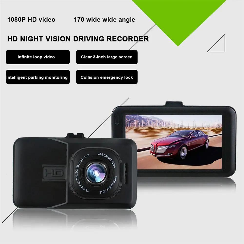 Car DVR Full HD 1080P Car Camera Dual Lens Suppor Rearview Camera Video Recorder With Motion Detection Night Vision G Sensor