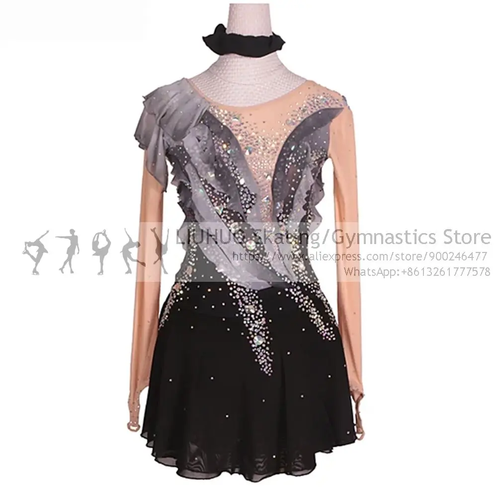 LIUHUO Rhythmic Leotards Dress Children girls costumi donna per pattinaggio Artistic dress Ballroom Ballet teens Dance leotards