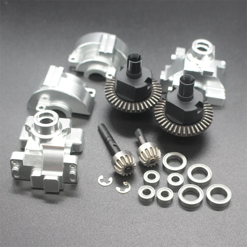 Aluminum Alloy Front or Rear Gear Box Complete Drive & Diff.Gear 02030 03015 02024 02051 102075 1/10 HSP 94123 94107 94111 94118