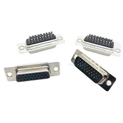 5pcs DB26 26 Pin HDB26 Male Female 3 Rows Solder Type D-Sub Connector Socket Adapter