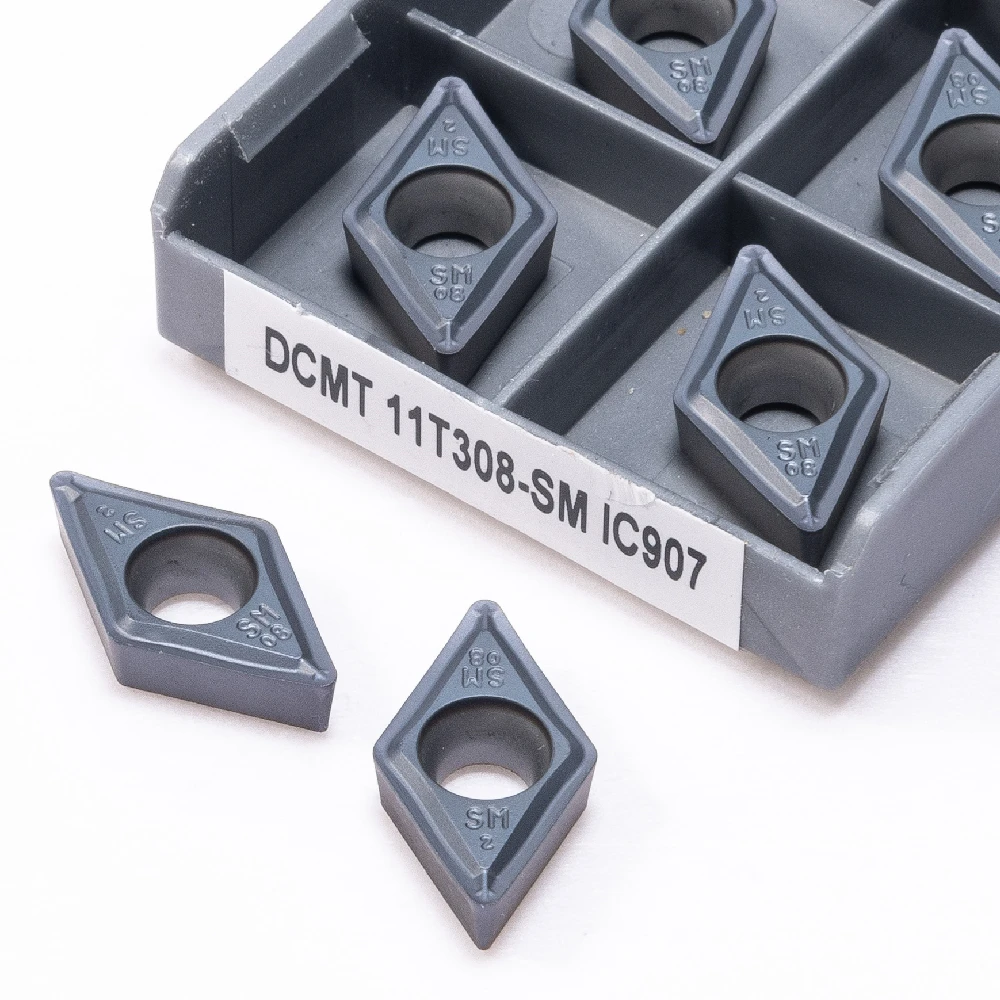 Высококачественные DCMT 11T304 11T308 CNC оригинальные наружные Токарные Вставки DCMT11T304 DCMT11T308 SM IC907 IC908 лезвие из твердого сплава