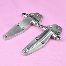 Stainless Steel 4'' Vintage Metal Galvanized Primitive Industrial Rustic Barn Farm Door Warehouse  Flat Hinge Refrigerator